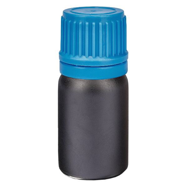 5ml pullo 11mm ruuvikorkki sininen peukaloinninestokorkki BlackLine UT18/5 5ml pullo 11mm ruuvikorkki sininen peukaloinninestokorkki BlackLine UT18/5