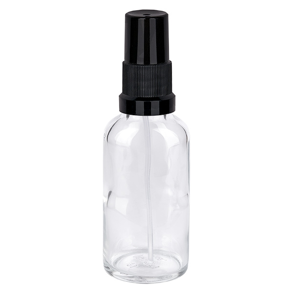 30ml suihkepullo musta vakiokorkki ClearLine UT18/30