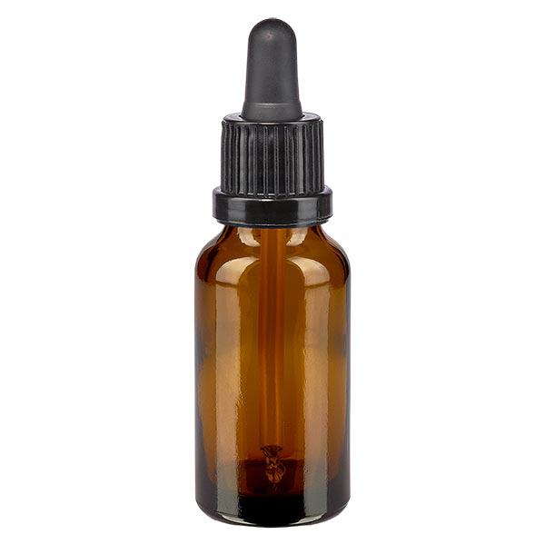 Apteekkipullo ruskea 20ml pipettipullo musta väärentämisen estävä sulkeminen