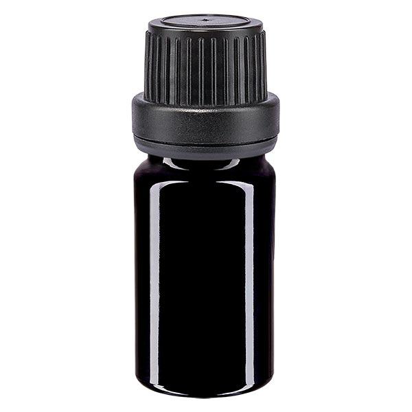 Apteekkipullo violetti 5ml ruuvikorkki musta näpistysvarma sulkeminen Apteekkipullo violetti 5ml ruuvikorkki musta näpistysvarma sulkeminen