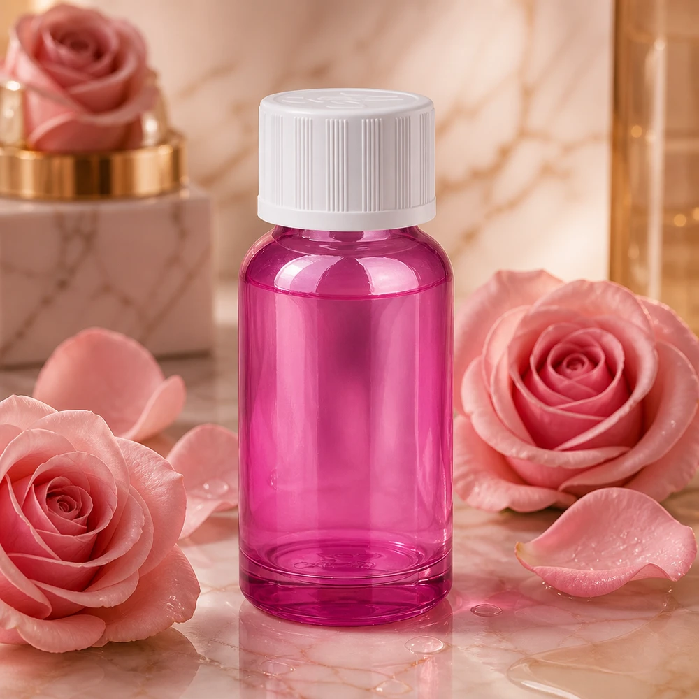 20ml tippapullo 1,2mm valkoinen vakiovarusteinen lapsiturvallinen PurpleLine.UT18/20 20ml violetti muovinen tippapullo, jossa on 1.2mm aukko nesteiden tarkkaa annostelua varten.