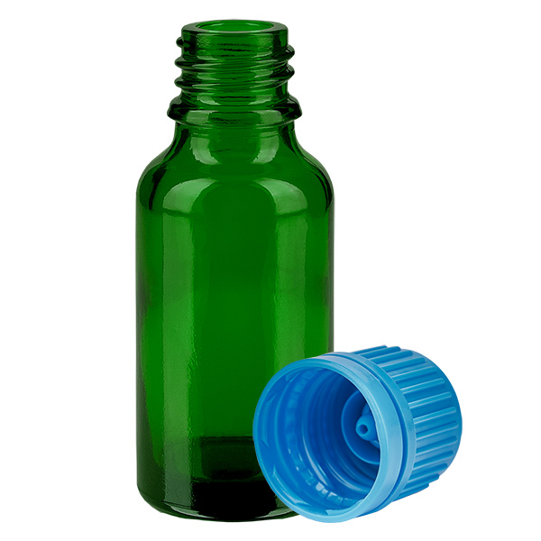20ml pullo 11mm kierrekorkki sininen tamper-evident korkki GreenLine UT18/20 20ml pullo 11mm kierrekorkki sininen tamper-evident korkki GreenLine UT18/20
