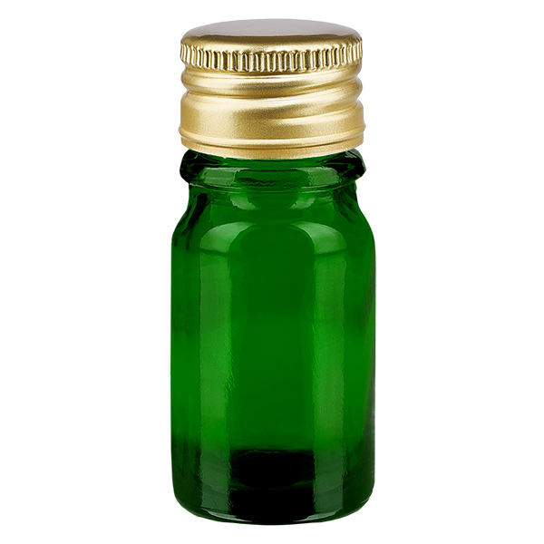 5ml pullo 11mm kierrekorkki Alu-Gold Standard GreenLine UT18/5