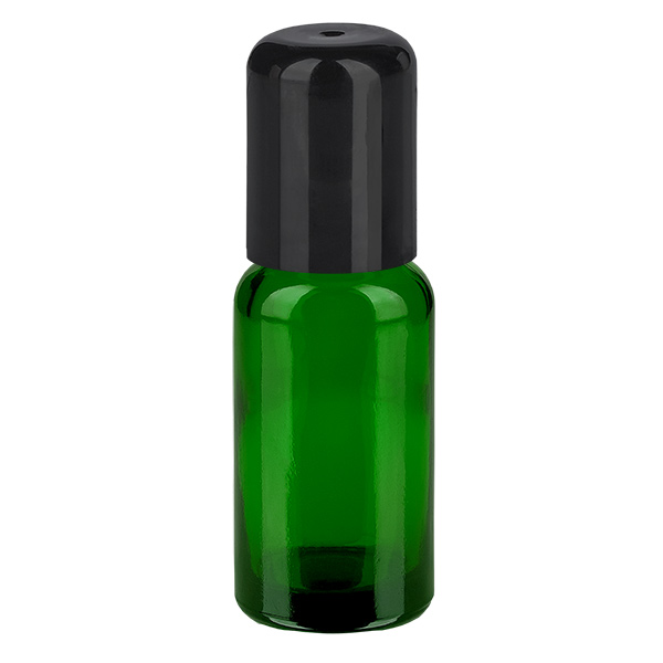 20ml roll-on-pullo musta vakiokorkki GreenLine UT18/20 20ml roll-on-pullo musta vakiokorkki GreenLine UT18/20