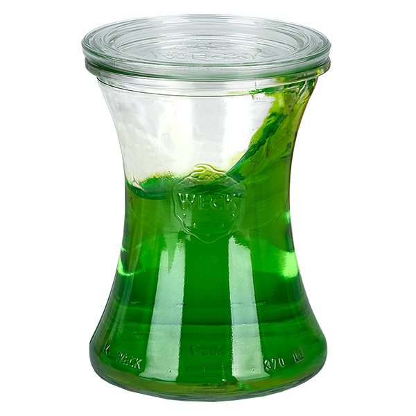 12 Weck-purkin 370ml herkkupurkkisetti, jossa on 12 lasikantta. 12 Weck-purkin 370ml herkkupurkkisetti, jossa on 12 lasikantta.