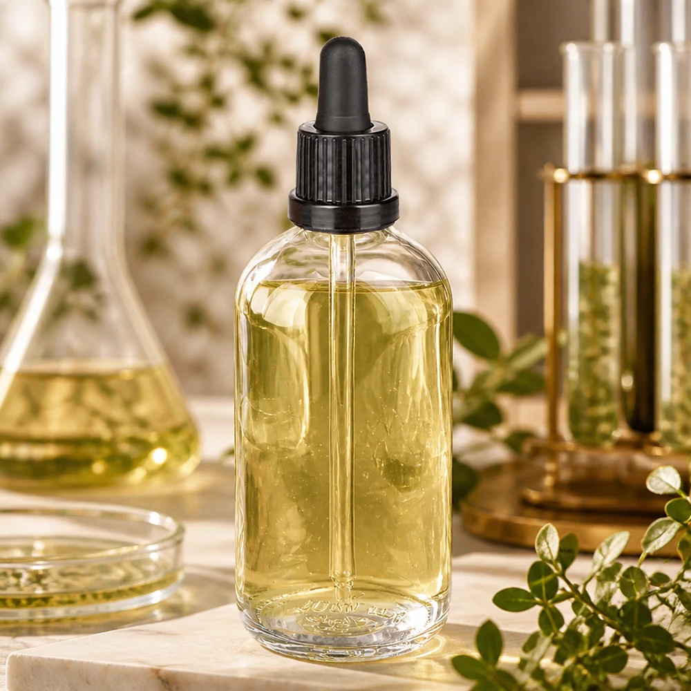 100 ml:n pipettipullo musta väärentämisen estävä suljin ClearLine UT18/100 Pyöreä, 100 ml:n pipettipullo läpinäkyvästä lasista, mustalla kierrekorkilla, ClearLine UT18