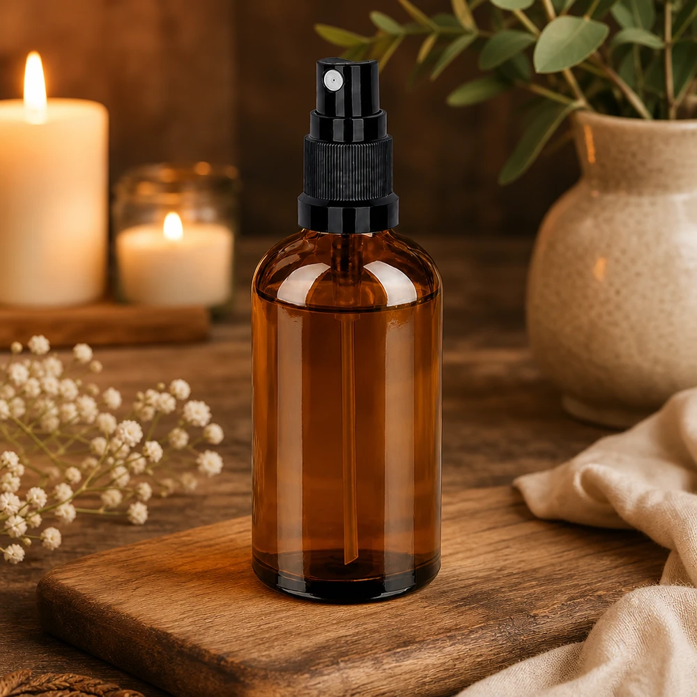 100ml suihkepullo musta vakiokorkki BrownLine UT18/100 100ml BrownLine-suihkupullo STD-kierteellä UT18 nesteiden tarkkaan annosteluun.
