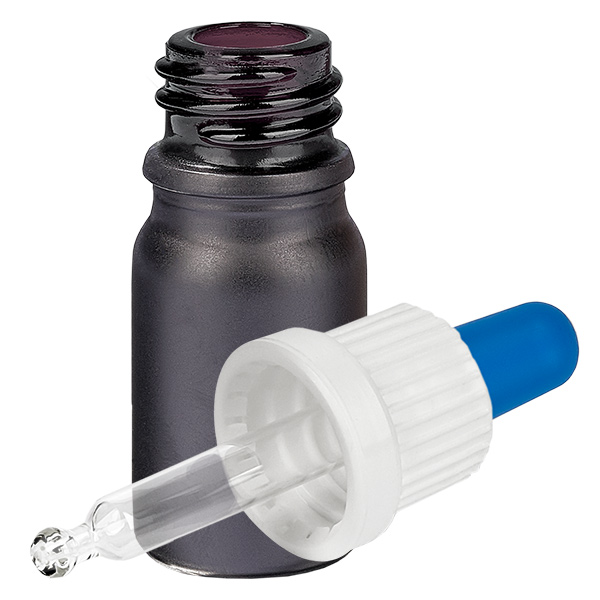 5ml pipettipullo valkoinen/sininen väärentämisen estävä sulkeminen BlackLine UT18/5 5ml pipettipullo valkoinen/sininen väärentämisen estävä sulkeminen BlackLine UT18/5