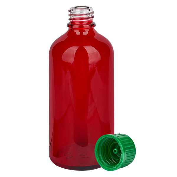 100ml pullo 11mm kierrekorkki vihreä standardi RedLine UT18/100 100ml pullo 11mm kierrekorkki vihreä standardi RedLine UT18/100