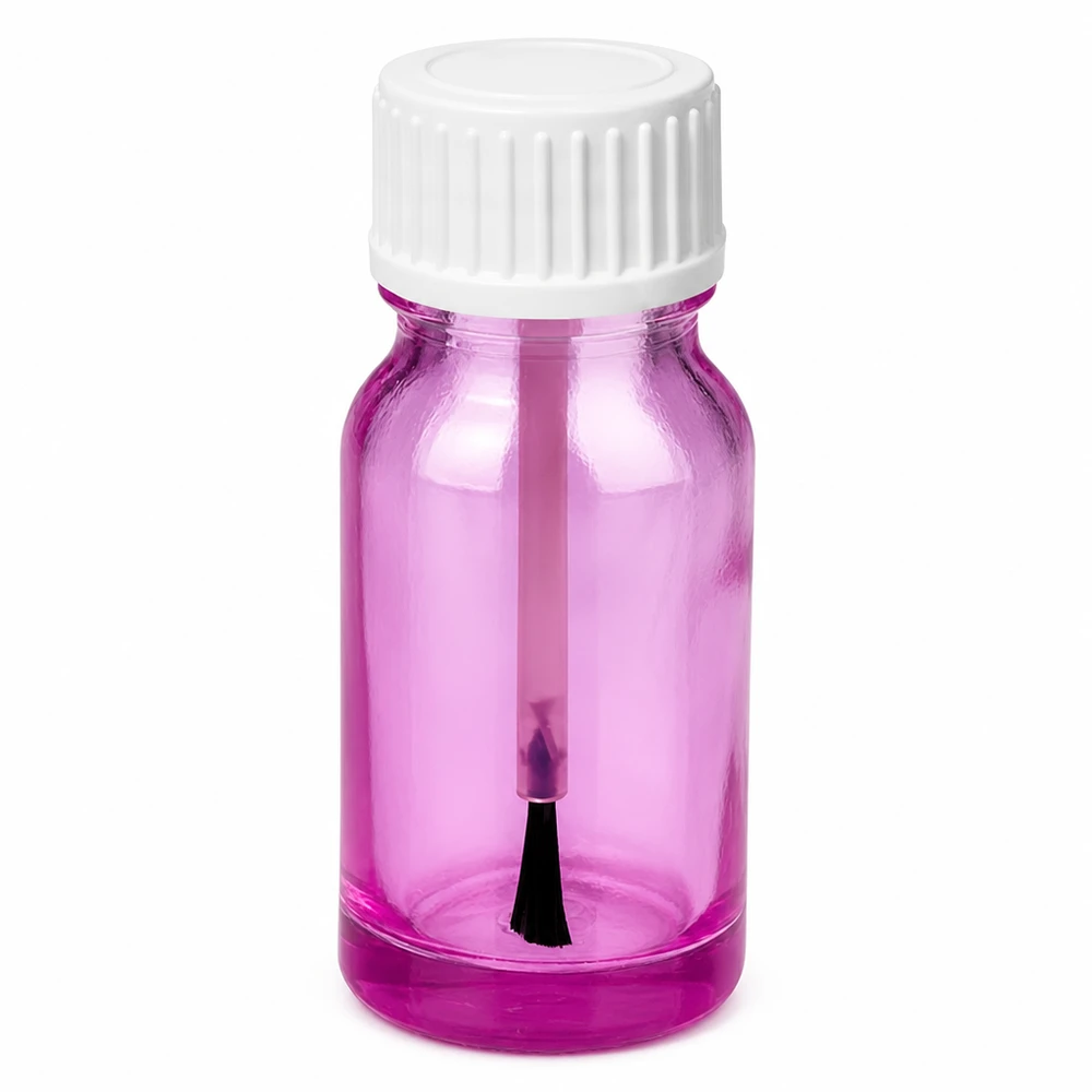 10ml sivellinpullo valkoinen vakio PurpleLine UT18/10 valkoinen standardi 10ml sivellinpullo violettia lasia valkoisella korkilla STD PurpleLine UT18/10