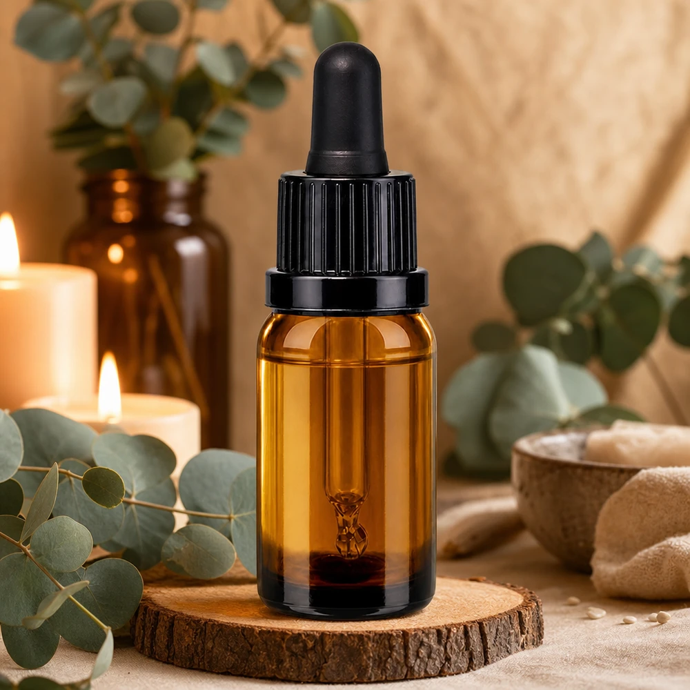 10ml pipettipullo musta peukaloinnin estävä korkki BrownLine UT18/10 Kompakti 10 ml:n pipettipullo tyylikkään ruskealla värillä, jossa on käytännöllinen tiputusjärjestelmä tarkkaa annostelua varten.