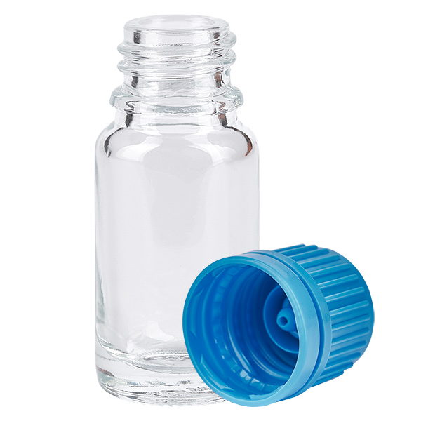 10ml pullo 11mm kierrekorkki sininen väärentämisen estävä korkki ClearLine UT18/10 10ml pullo 11mm kierrekorkki sininen väärentämisen estävä korkki ClearLine UT18/10