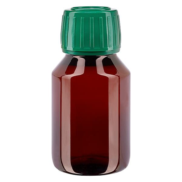 PET-pullo 50ml, jossa on vihreä korkki, joka on varustettu väärentämisen varalta. PET-pullo 50ml, jossa on vihreä korkki, joka on varustettu väärentämisen varalta.