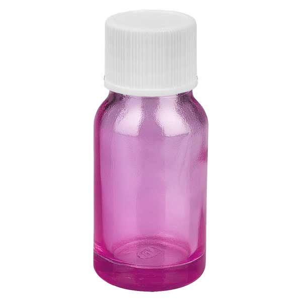 10ml pullo 11mm kierrekorkki valkoinen vakio PurpleLine UT18/10