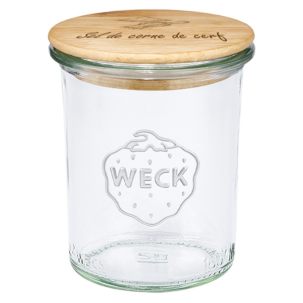 Puuvillasäleikkö "Sel de corne de cerf" avec verre WECK 160 kpl.