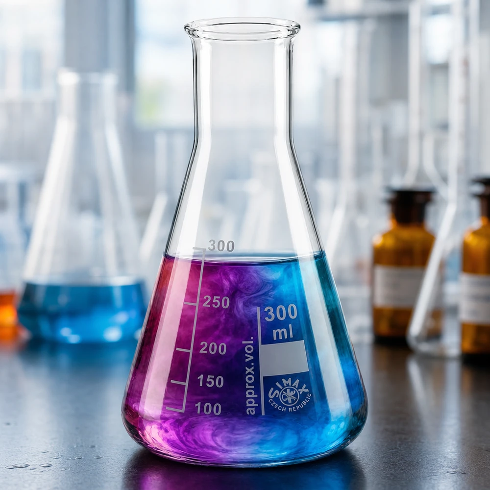 Erlenmeyer-pullo 300ml kapeakaulainen Erlenmeyer-pullo 300ml kapeakaulainen