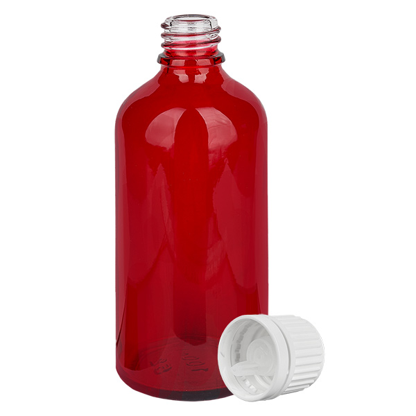 100ml tippapullo 0,7mm valkoinen peukaloitavalla korkilla varustettu RedLine UT18/100