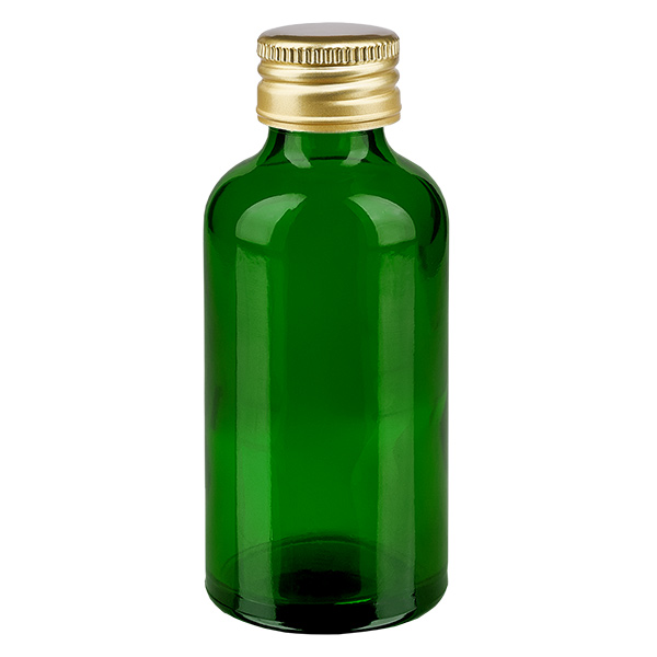 50ml pullo 11mm kierrekorkki Alu-Gold Standard GreenL. UT18/50