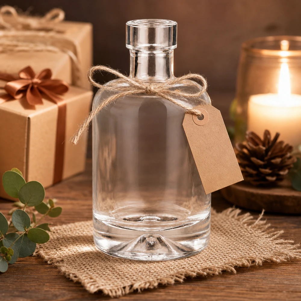 50ml lasipullo Amelie tyhjä lahja koristelu ja kynttilä osoittaa jalo esitys lahjapakkausina