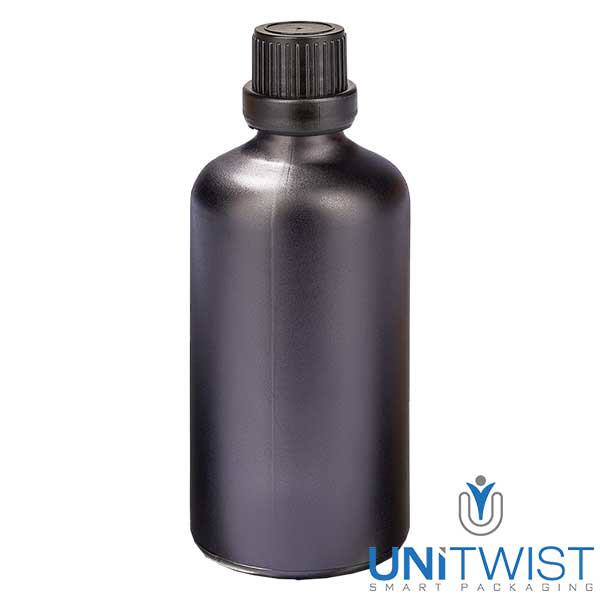 100ml tippapullo 2mm sulkeminen väärentämisen varalta Musta UT18/100 UT18/100 100ml tippapullo 2mm sulkeminen väärentämisen varalta Musta UT18/100 UT18/100