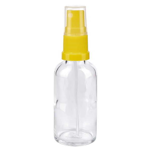 30ml suihkepullo keltainen/läpinäkyvä vakiokorkki ClearLine UT18/30.