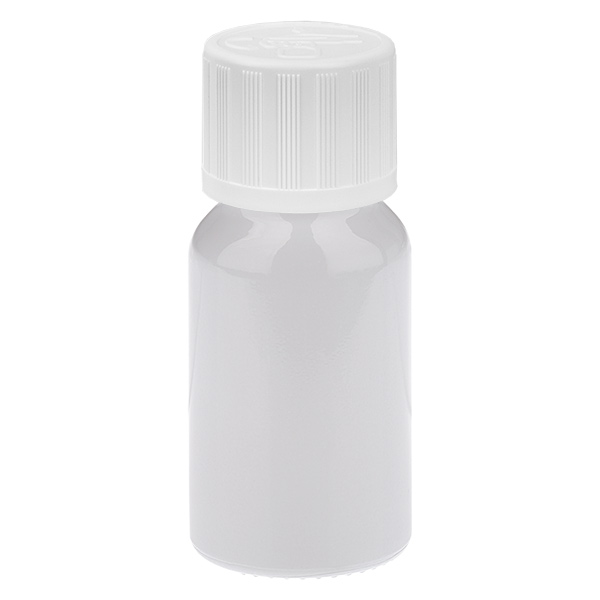 10 ml tiputuspullo 1,2 mm valkoinen vakiokorkki lapsiturvallinen WhiteLine UT18/10 10 ml tiputuspullo 1,2 mm valkoinen vakiokorkki lapsiturvallinen WhiteLine UT18/10