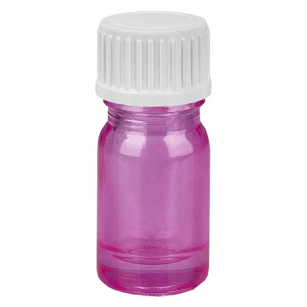 5ml (pallopullo) pullo 3mm kaaderengas valkoinen vakio PurpleLine UT18/5 PurpleLine UT18/5