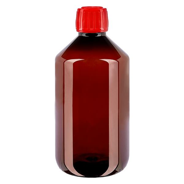 PET-pullo 500ml, jossa on punainen korkki, joka on varustettu väärentämisen varalta. PET-pullo 500ml, jossa on punainen korkki, joka on varustettu väärentämisen varalta.