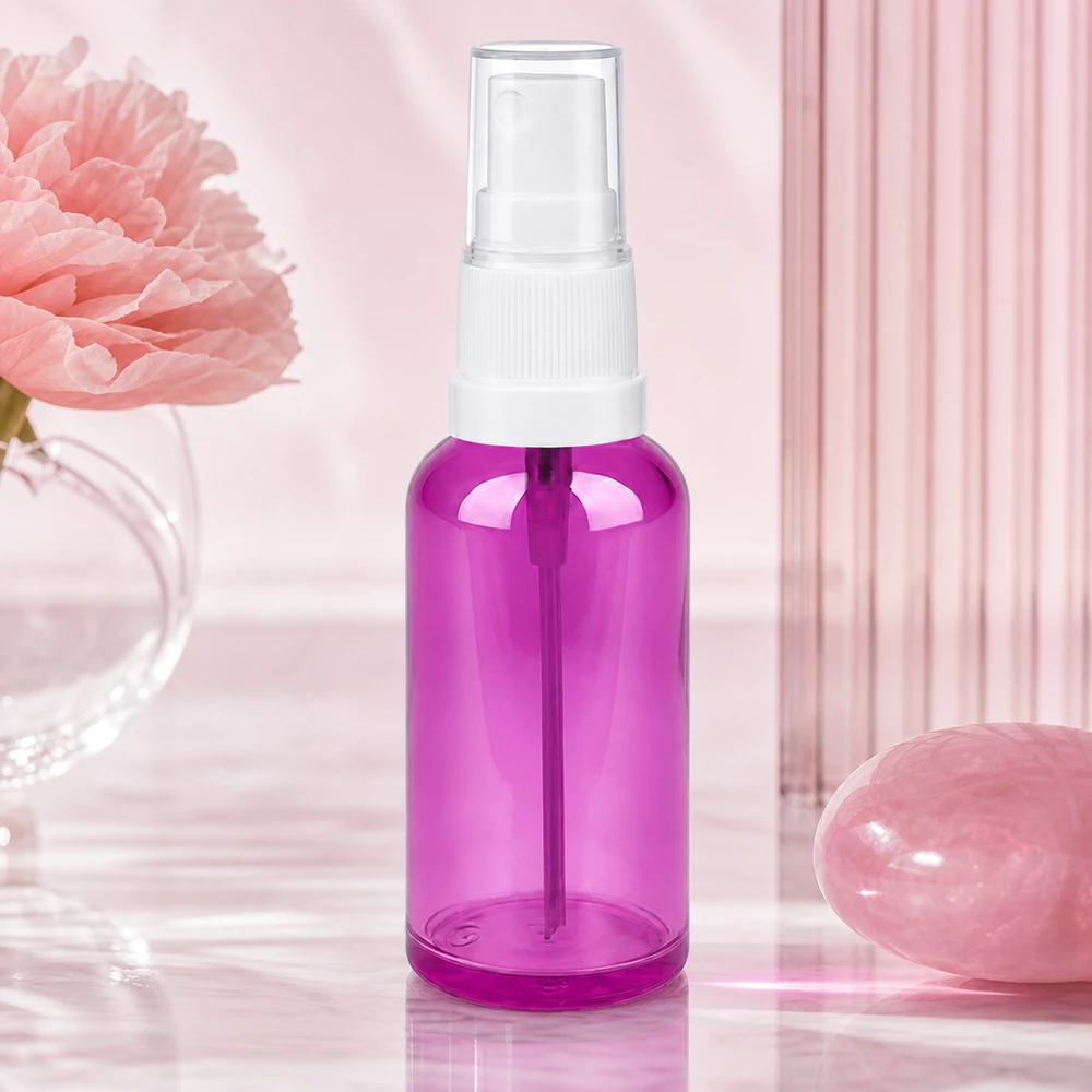 50ml pullo sumuttimella violetti läpinäkyvä ihanteellinen kasvovesi ja kasvovesi