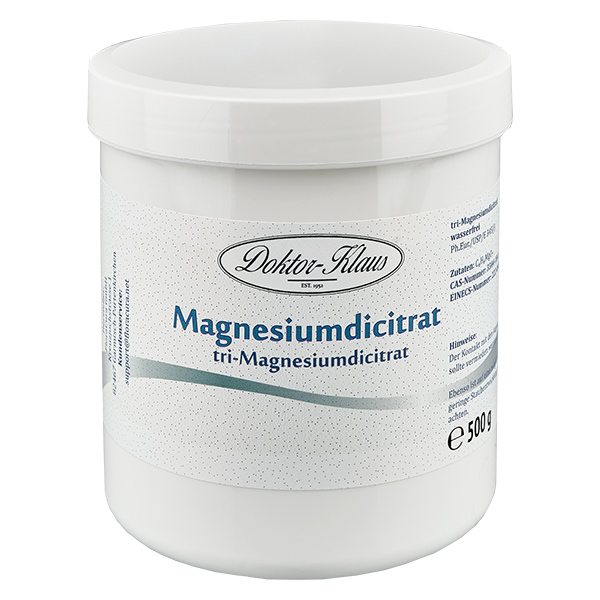 Tri-magnesiumdisitraatti (vedetön) 500g Doktor-Klaus Tri-magnesiumdisitraatti (vedetön) 500g Doktor-Klaus