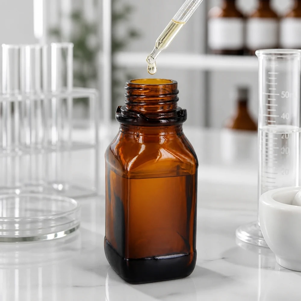 100 ml:n ruskealasi-pullo arvokkaille aineillesi 100 ml:n ruskealasi-pullo arvokkaille aineillesi