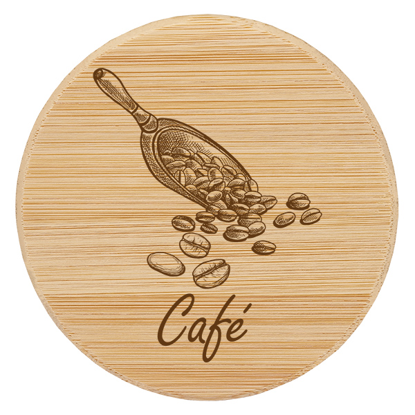 Kahvipohjainen kansi "café" pour WECK RR100 Kahvipohjainen kansi "café" pour WECK RR100