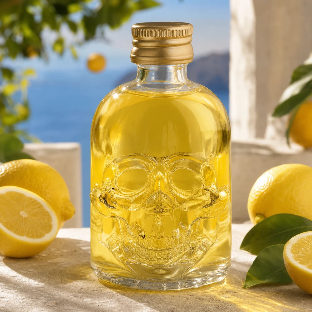 50ml kallolasipullo Hector UNiTWIST kultakorkilla premium-juomille.