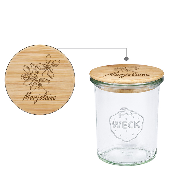 Puupäällyste "Marjolaine" avec WECK verre plongeant 160ml