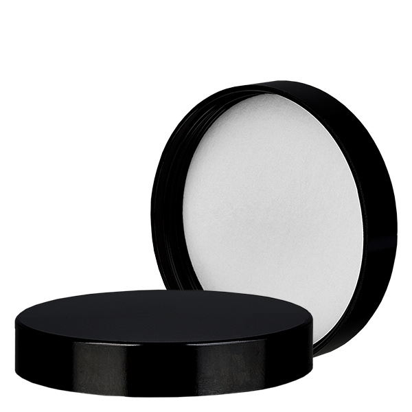 Bakeliittiruuvin korkki musta, kierre 63mm/R3 ApoGlas