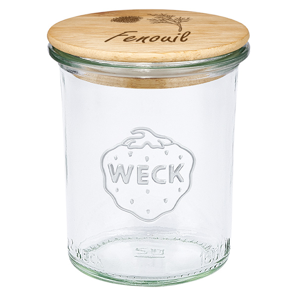 Puupäällyste "Fenouil", sormipintainen verrokkipinta WECK 160ml Puupäällyste "Fenouil", sormipintainen verrokkipinta WECK 160ml