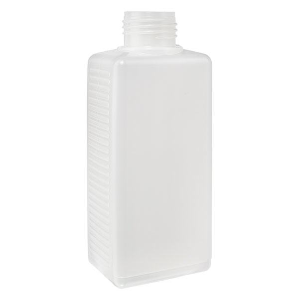 250ml neliön muotoinen pullo PE natural, ilman korkkia 250ml neliön muotoinen pullo PE natural, ilman korkkia