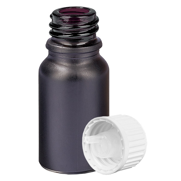 10ml tippapullo 0,9mm valkoinen vakiokorkki BlackLine UT18/10