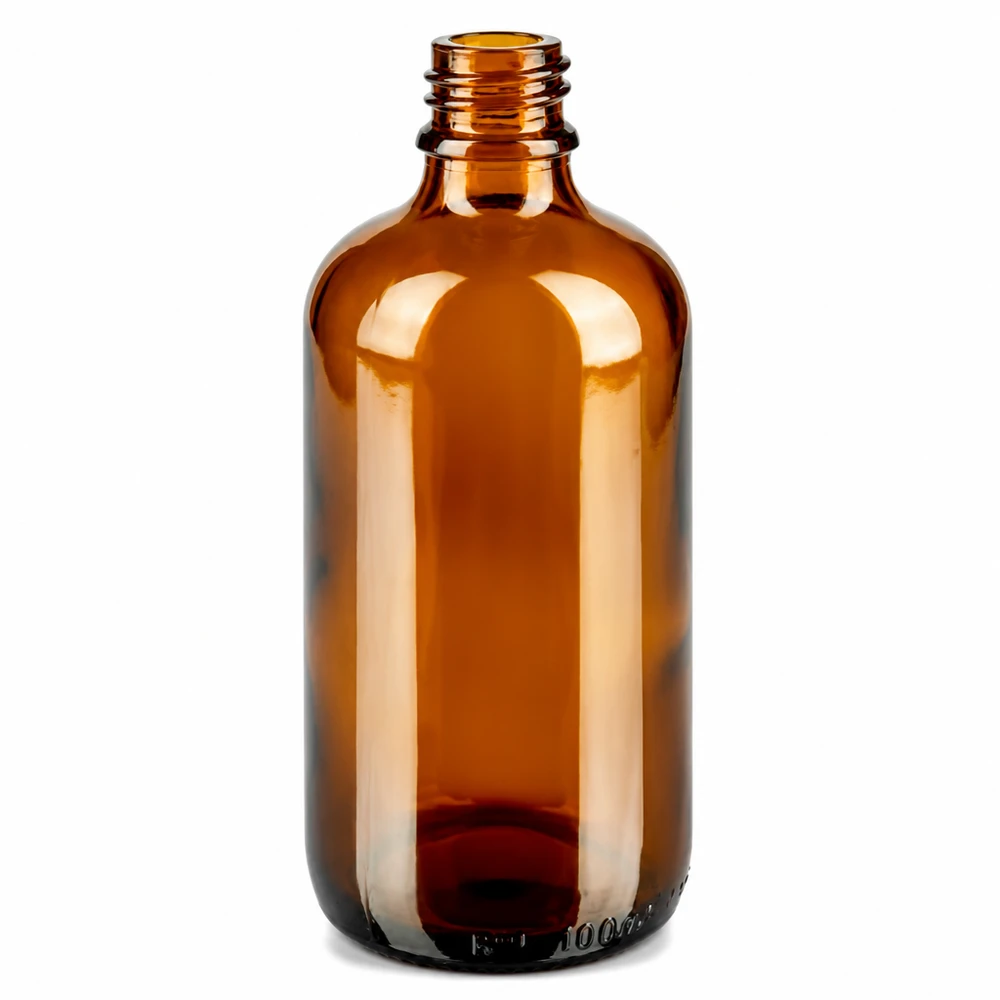 100ml pullo 11mm ruuvikorkki vihreä Standard BrownLine UT18/100 Ruskea 100ml lasipullo 11mm kierteellä lääkkeiden ja tinktuurien turvalliseen säilytykseen.