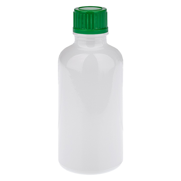 50 ml pullo, 11 mm kierrekorkki, vihreä, vakio WhiteLine UT18/50 50 ml pullo, 11 mm kierrekorkki, vihreä, vakio WhiteLine UT18/50