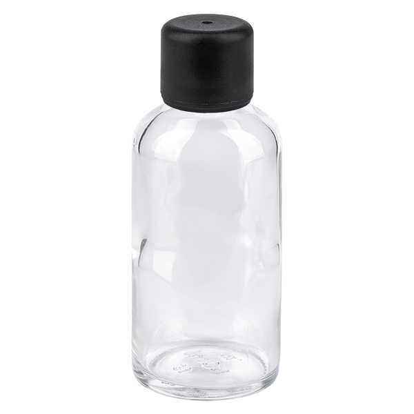 50ml pullo 11mm kierrekorkki musta väärentämisen estävä korkki ClearLine UT18/50 50ml pullo 11mm kierrekorkki musta väärentämisen estävä korkki ClearLine UT18/50