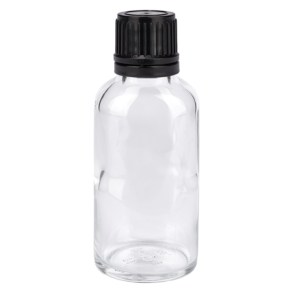 30ml pallopullo 8mm kaaderengas musta vakiosuljin ClearLine UT18/30 ClearLine UT18/30