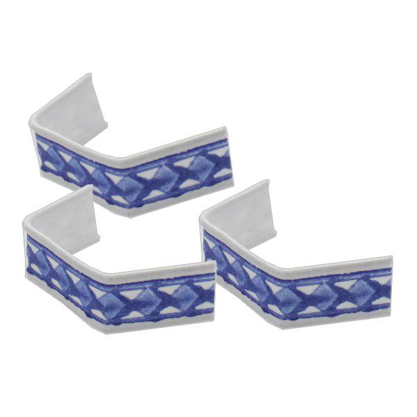 1 paperinen U-klipsi, pituus 40, sininen/valkoinen