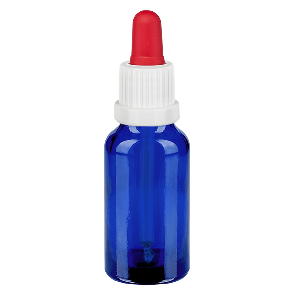 20ml pipettipullo valkoinen/punainen väärentämisen estävä korkki BlueLine UT18/20 BlueLine UT18/20