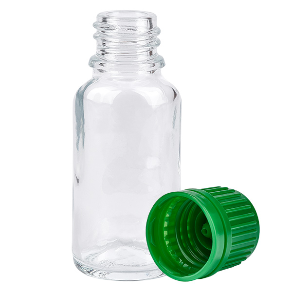 20ml pullo 11mm kierrekorkki vihreä väärentämisen estävä korkki ClearLine UT18/20 20ml pullo 11mm kierrekorkki vihreä väärentämisen estävä korkki ClearLine UT18/20