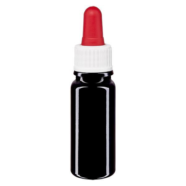 Apteekkipullo violetti 10ml pipetti valkoinen/punainen vak. Apteekkipullo violetti 10ml pipetti valkoinen/punainen vak.
