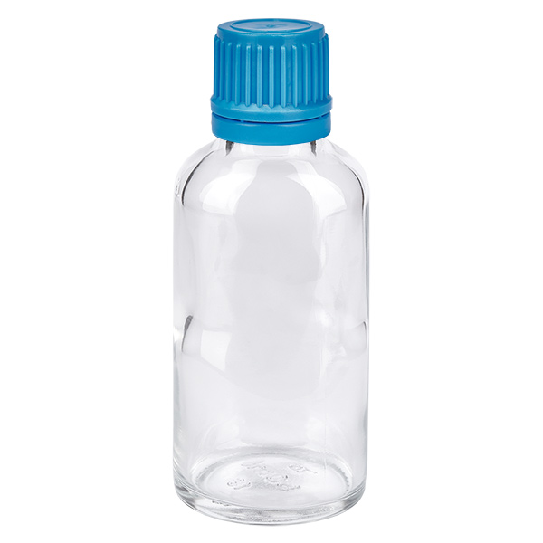 30ml pullo 11mm kierrekorkki sininen väärentämisen estävä korkki ClearLine UT18/30 30ml pullo 11mm kierrekorkki sininen väärentämisen estävä korkki ClearLine UT18/30