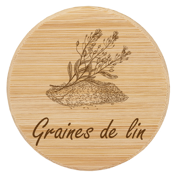 Puinen suojus "Graines de lin" pour WECK RR100 Puinen suojus "Graines de lin" pour WECK RR100