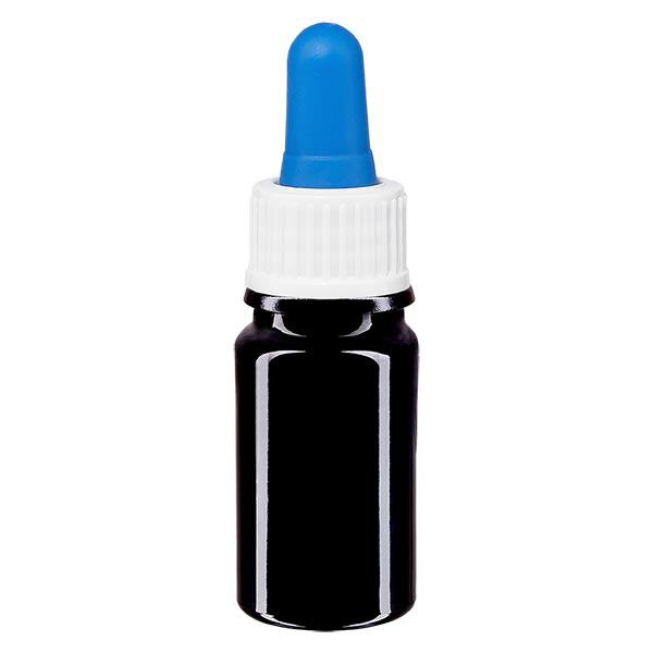 Apteekkipullo violetti 5ml pipetti valkoinen/sininen vak. Apteekkipullo violetti 5ml pipetti valkoinen/sininen vak.
