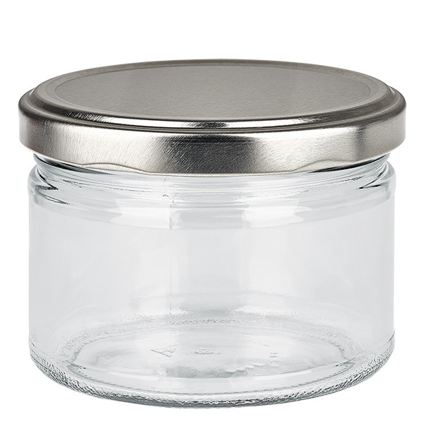 540ml pyöreä lasi + BasicSeal-kansi hopea matta UNiTWIST UNiTWIST.